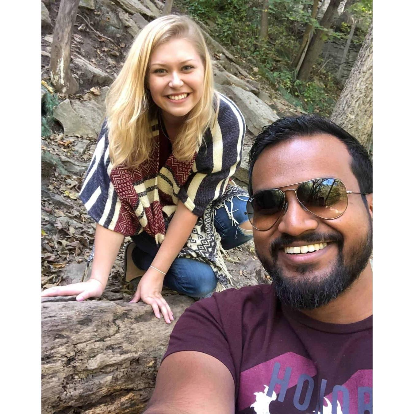 This is a picture from the first time we ever hung out in person! There was an instant connection and some random people even told us we made a cute couple haha (3 months before dating)