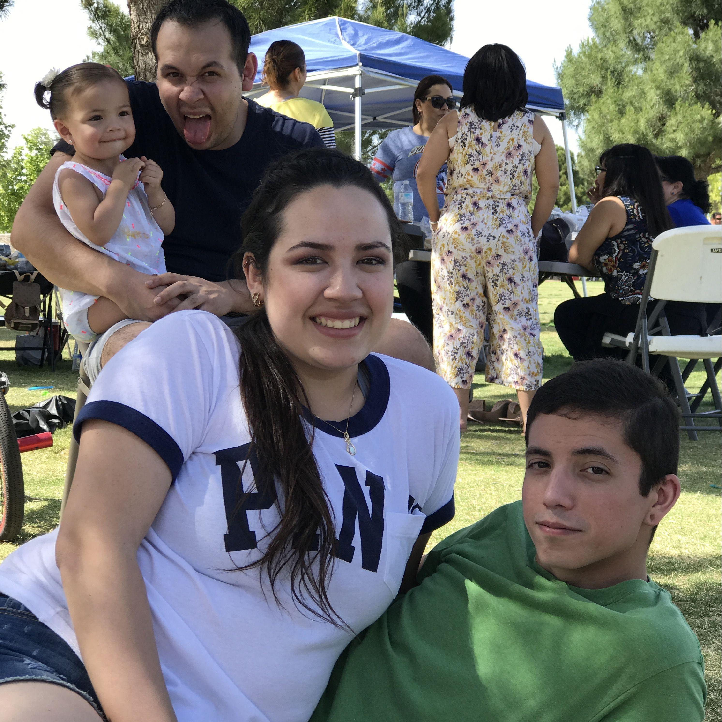 April 16, 2017. Celebrating Easter at the park.