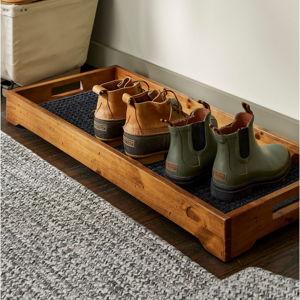 Rustic Wooden Boot Tray | Storage at L.L.Bean