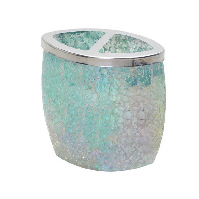 India Ink Aurora Cracked Glass Toothbrush Holder in Pastel