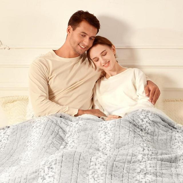 Bearhug Electric Blanket Full Size, 77"x 84" Heated Blanket, Reversible Faux Fur & Sherpa,10 Heating Levels & 1-12H Auto Off, Machine Washable, Over-Heat Protect, ETL Certified