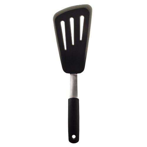 OXO 0719812018423 Good Grips Silicone Flexible Omelet Turner, one size, Black