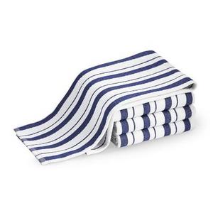 Williams Sonoma Classic Stripe Towels, Set of 4, Bistro Blue
