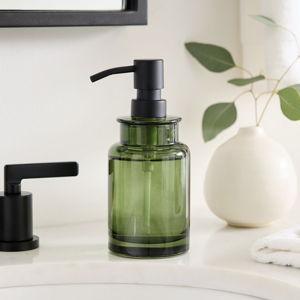 Apothecary Glass Soap Pump - Green