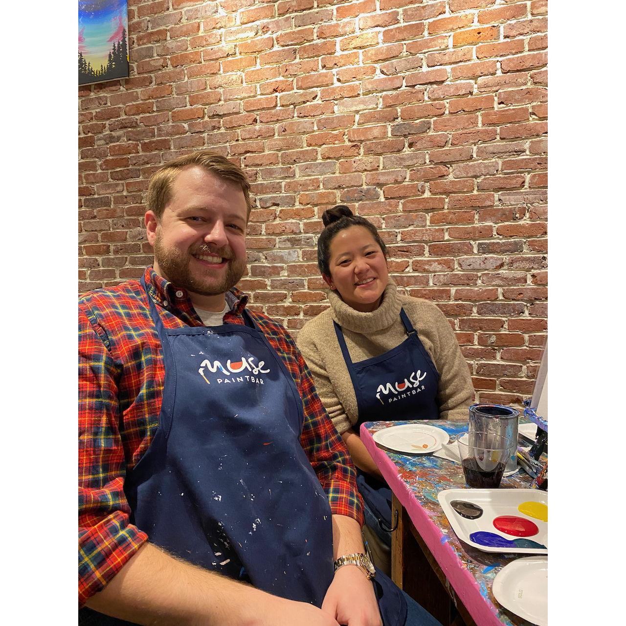 Our first Valentine's Day together!