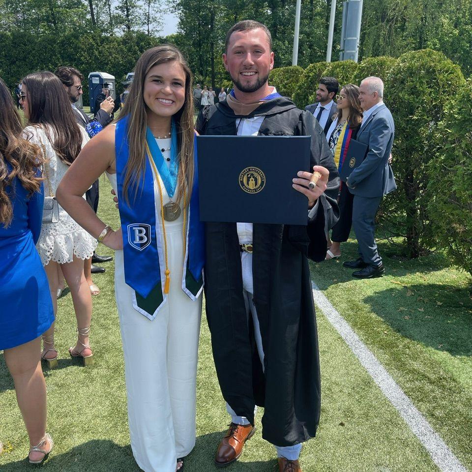 Graduating Bentley together (we started dating 5 days before this)