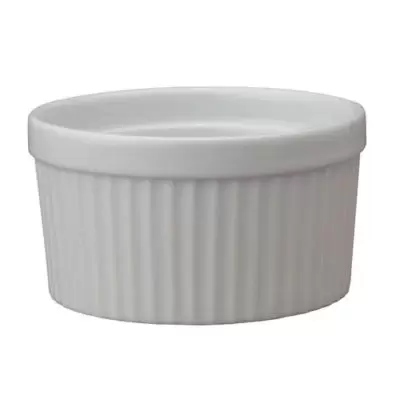 Harold Import Co. 10 oz. Porcelain Souffle Dish in White