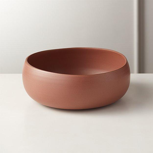 Madera Small Camel Terracotta Serving Bowl