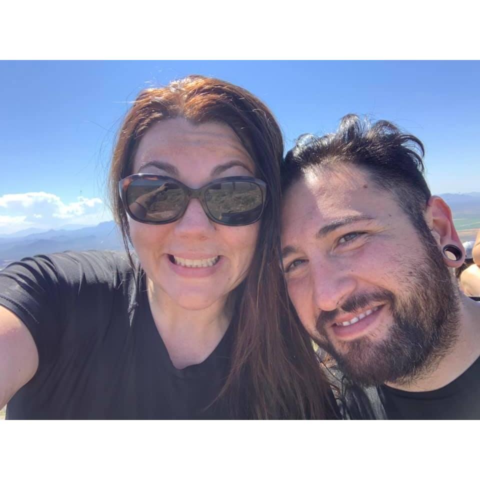 Hiking - at the top of Picacho Peak