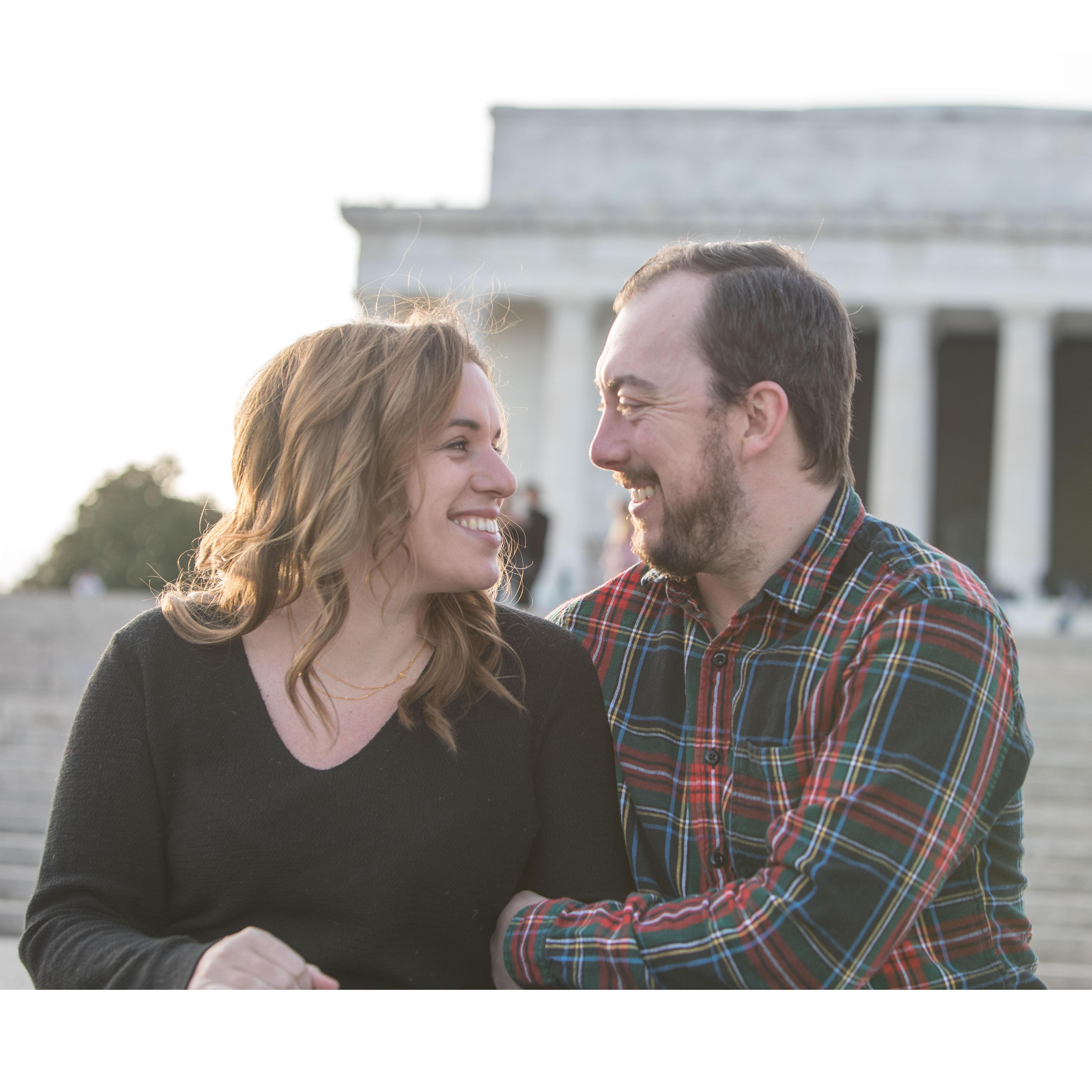 Our time in Washington, D.C was short-lived, but we had a great 2 years! We got Lucy (our cat), moved in together and got engaged while living here!