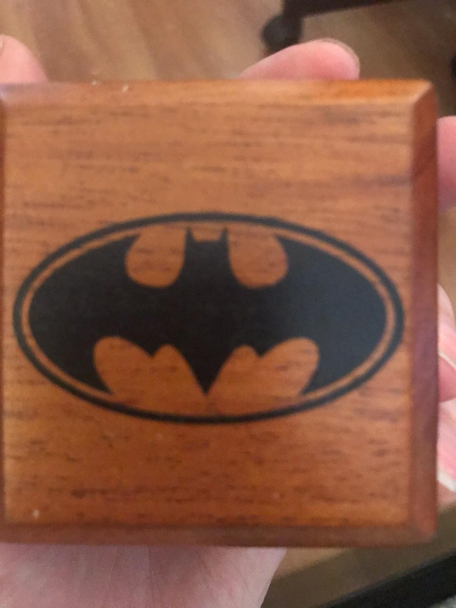 The front of Adams custom ring box