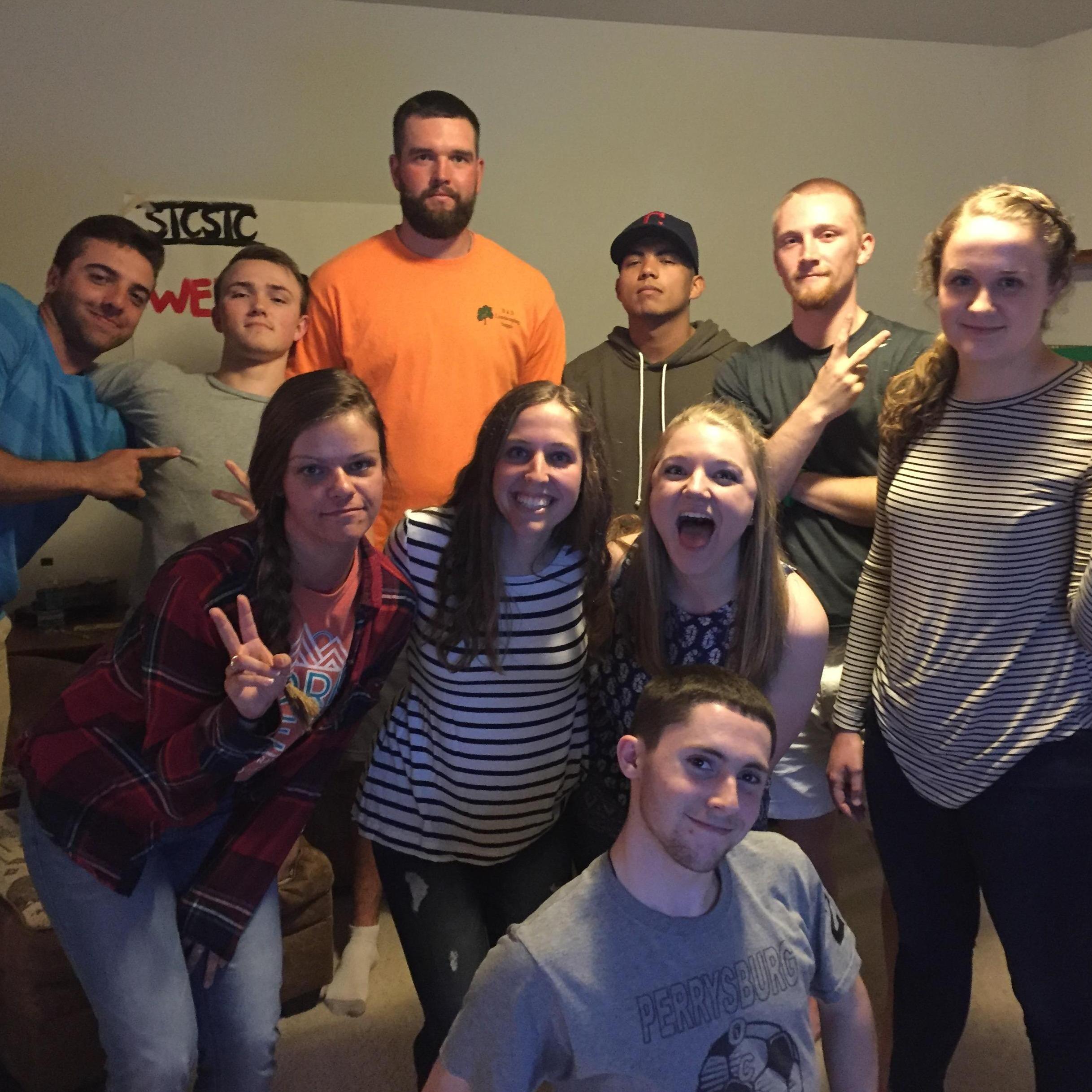 This picture is from a game night that Jadon had invited me to. We played a game that required me to take this photo. Little did I know that he would be texting me later, asking me to hangout with him