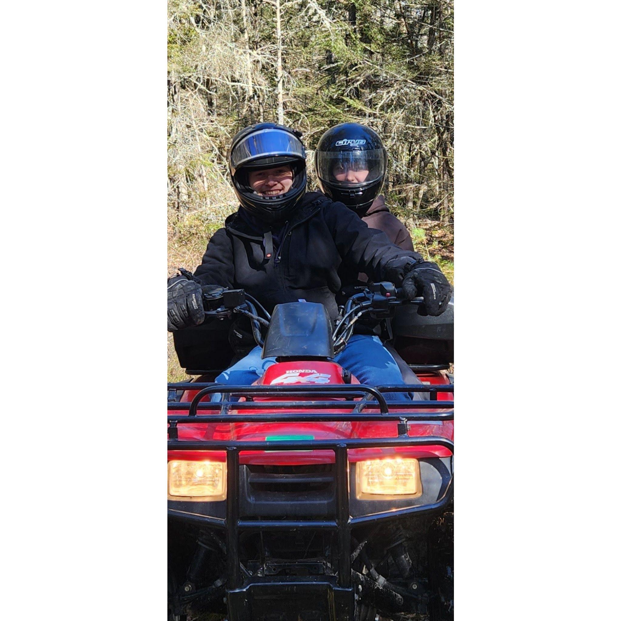 Fourwheeler rides in Maine