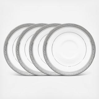 Crestwood Platinum Saucer, Set of 4