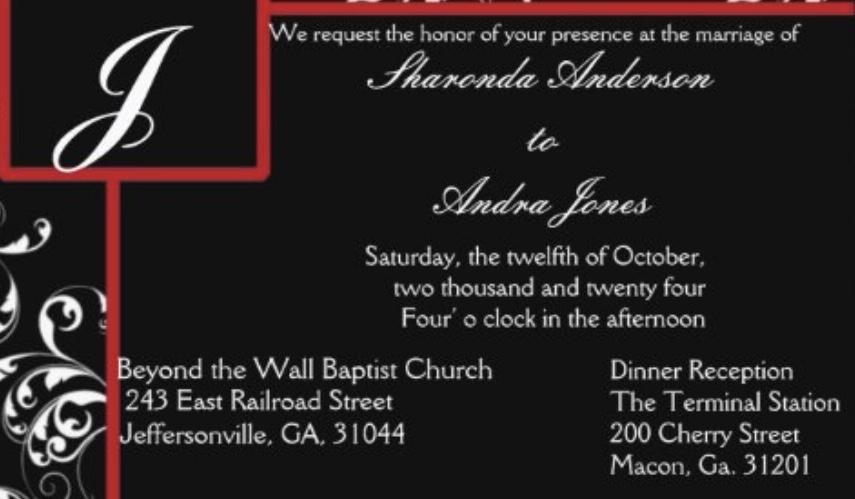 The Wedding Website of Sharonda Anderson and Andra Jones