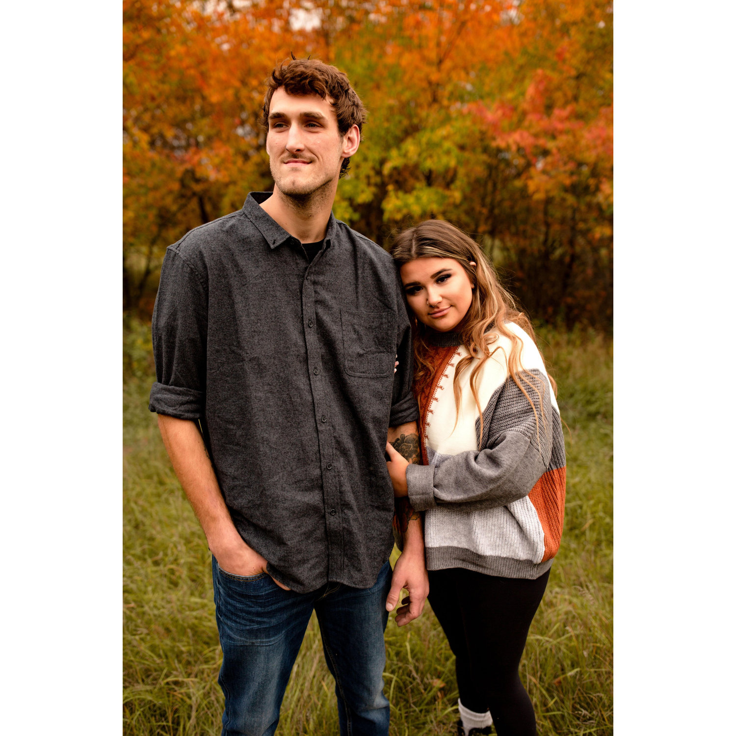 Zach and Sam's engagement photoshoot.