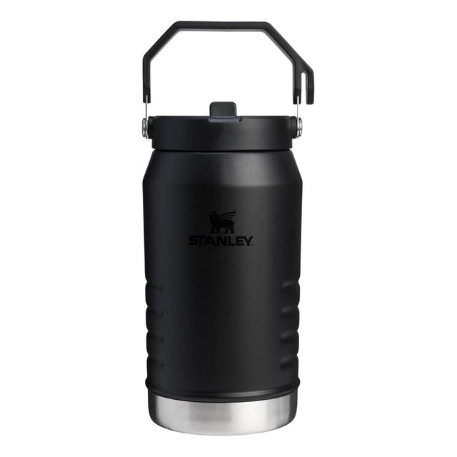 Stanley 64oz IceFlow Flip Straw Jug - Black 2.0: Stainless Steel Drinkware