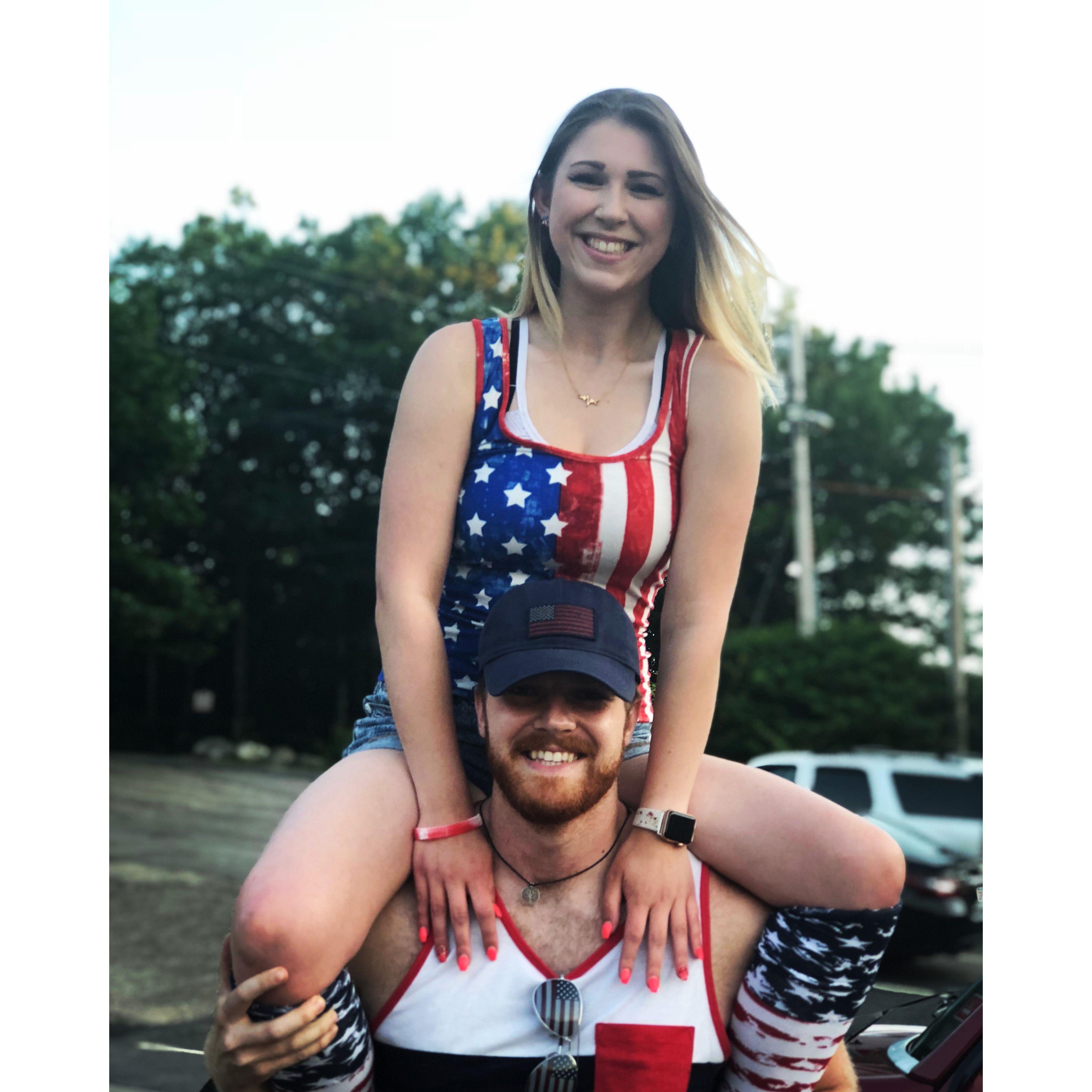 Our first photo together as boyfriend and girlfriend! July 4th, 2018 <3