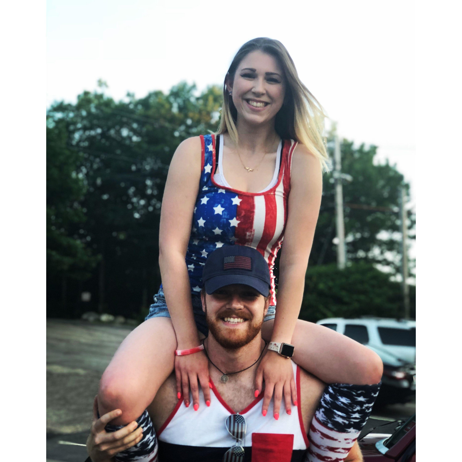 Our first photo together as boyfriend and girlfriend! July 4th, 2018 <3