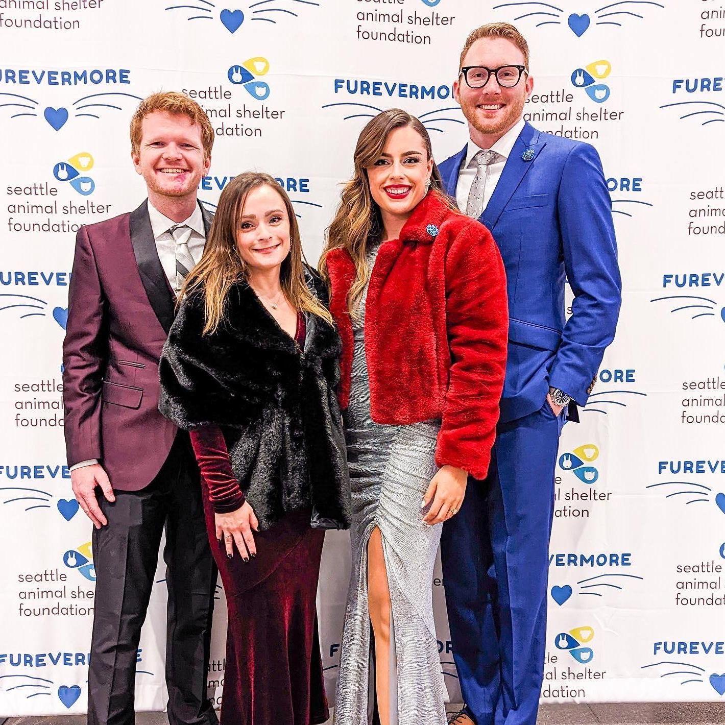 October 2022: Our first Furevermore Gala raising money for the Seattle Animal Shelter. At this event, we filled out adoption paperwork for our sweet kitty Charlie!