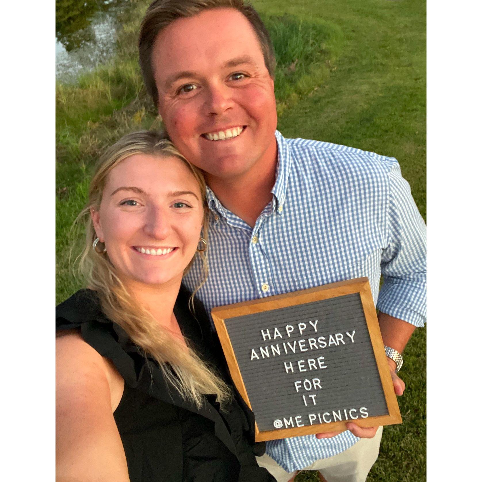 Our first anniversary. Here for it!