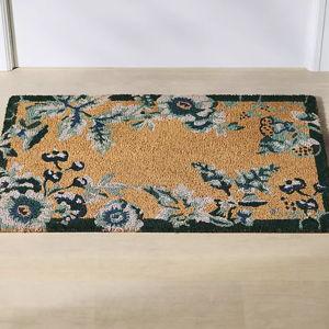 Floral Border Coir Printed Doormat