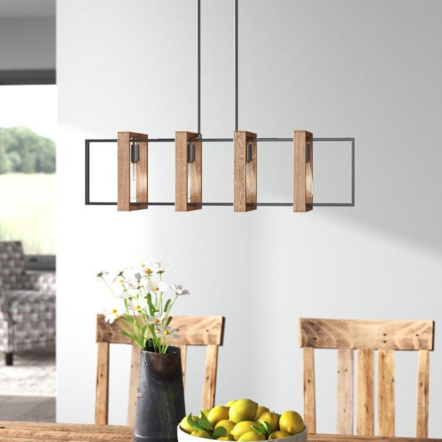 Tryphena 4 - Light Unique / Statement Square / Rectangle Chandelier