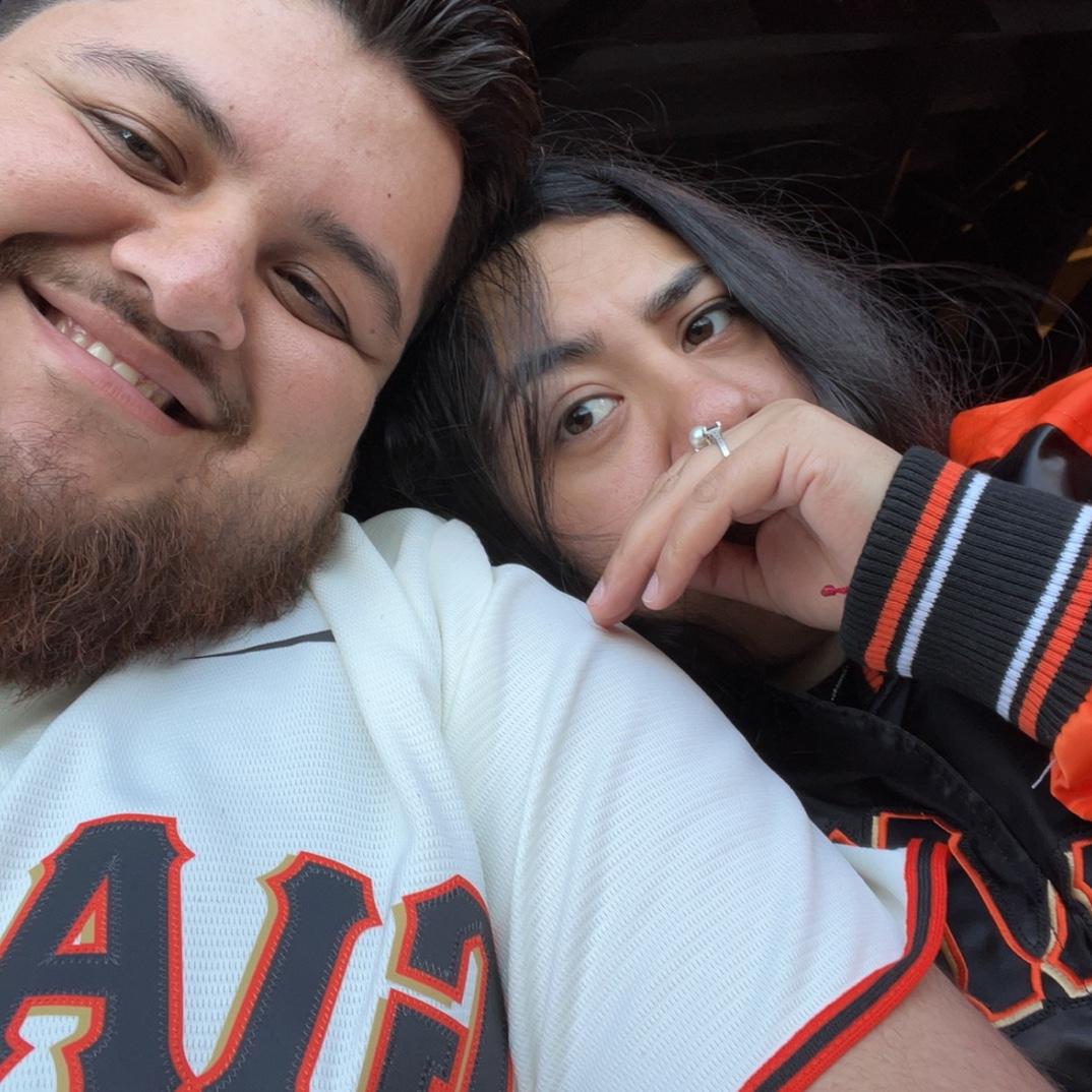.. to our first Giants Game togetherness..