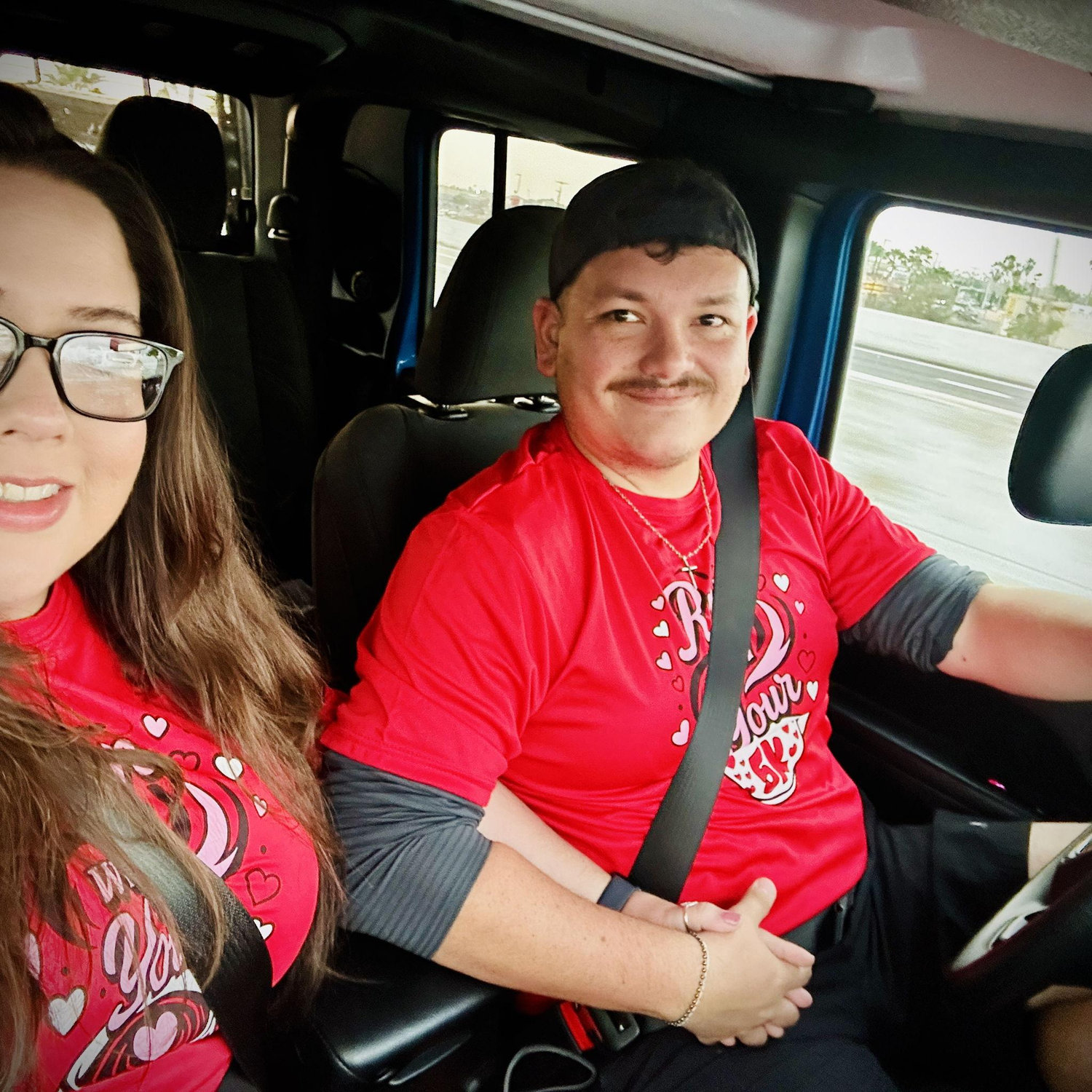 Valentine's Day doing a 5K