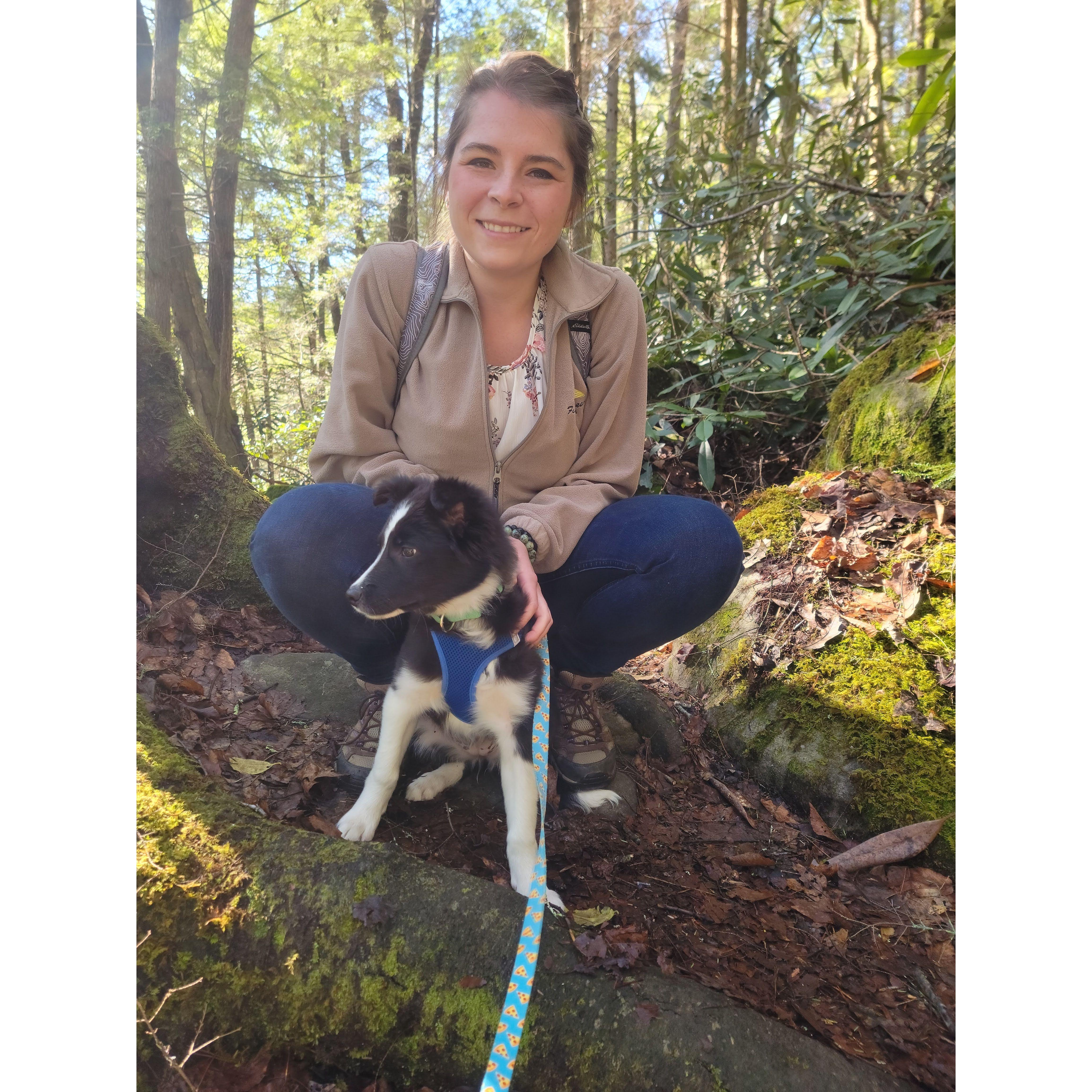 Out on a hike with the pup!