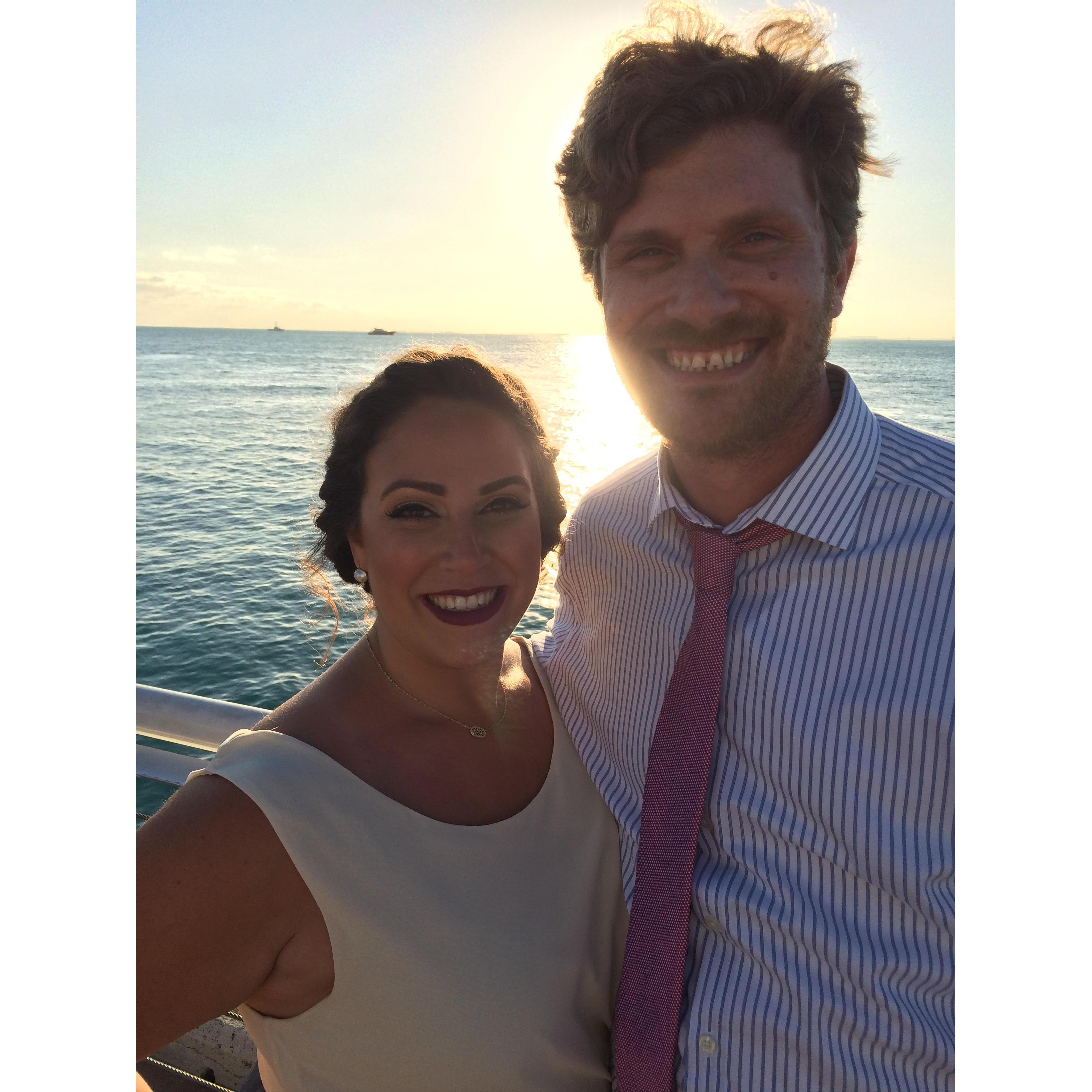 At Brianna and Austin's wedding in Key West, FL!