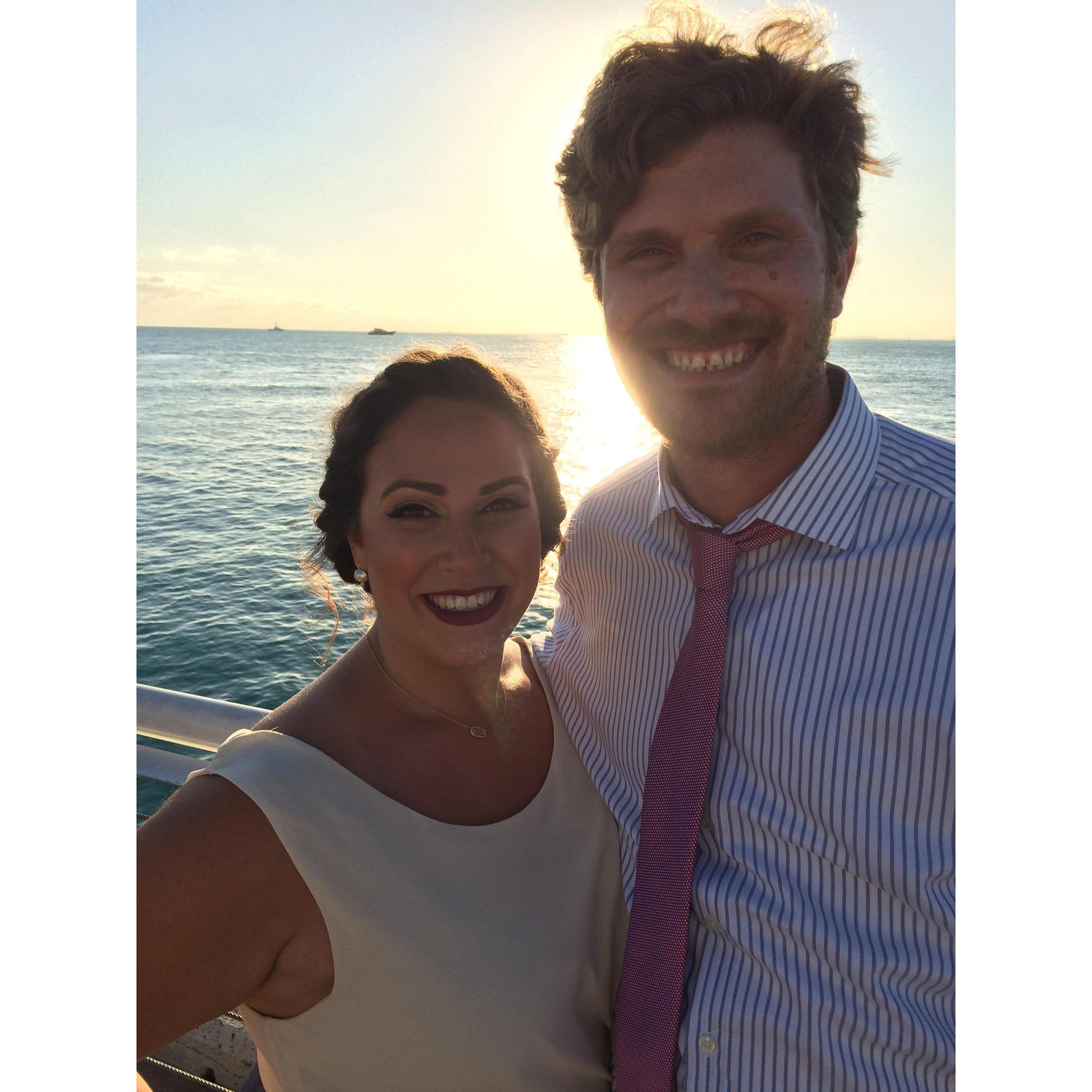 At Brianna and Austin's wedding in Key West, FL!