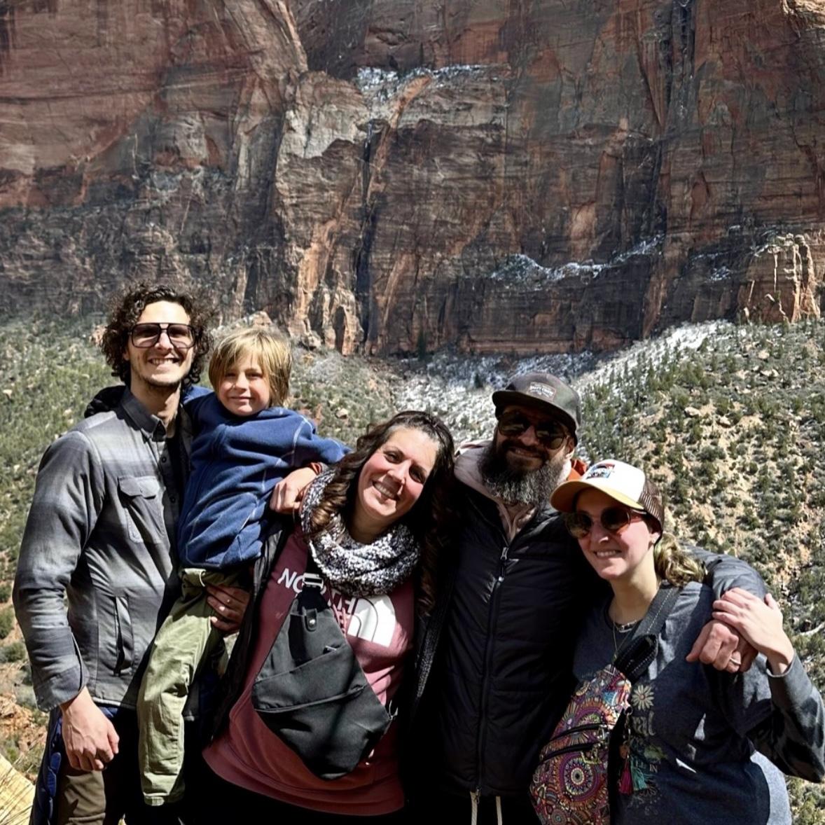 when our cousins thought we were in shape and almost killed us on a hike in zion national park.