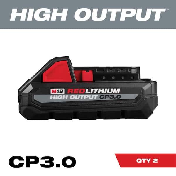 M18 18V Lithium-Ion HIGH OUTPUT CP 3.0Ah Battery Pack (2-Pack)