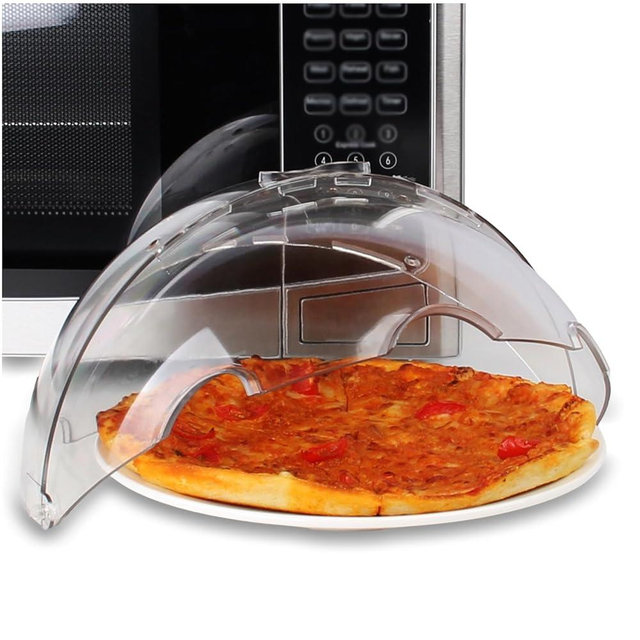 LOPEZTEK Microwave Splatter Cover, Flippable Microwave Cover for Food, Microwave Oven Splatter Guard, Microwave Plate Cover Lid, Dish Heating Cover