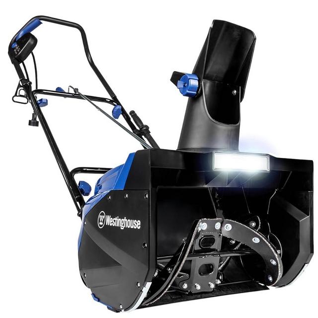 Westinghouse WSnow18D Corded Snow Blower 18-inches Wide, Dual LED Lights, Electric Snow Blower with 25ft Throwing Distance, Plows 720lbs/min, Adjustable Chute