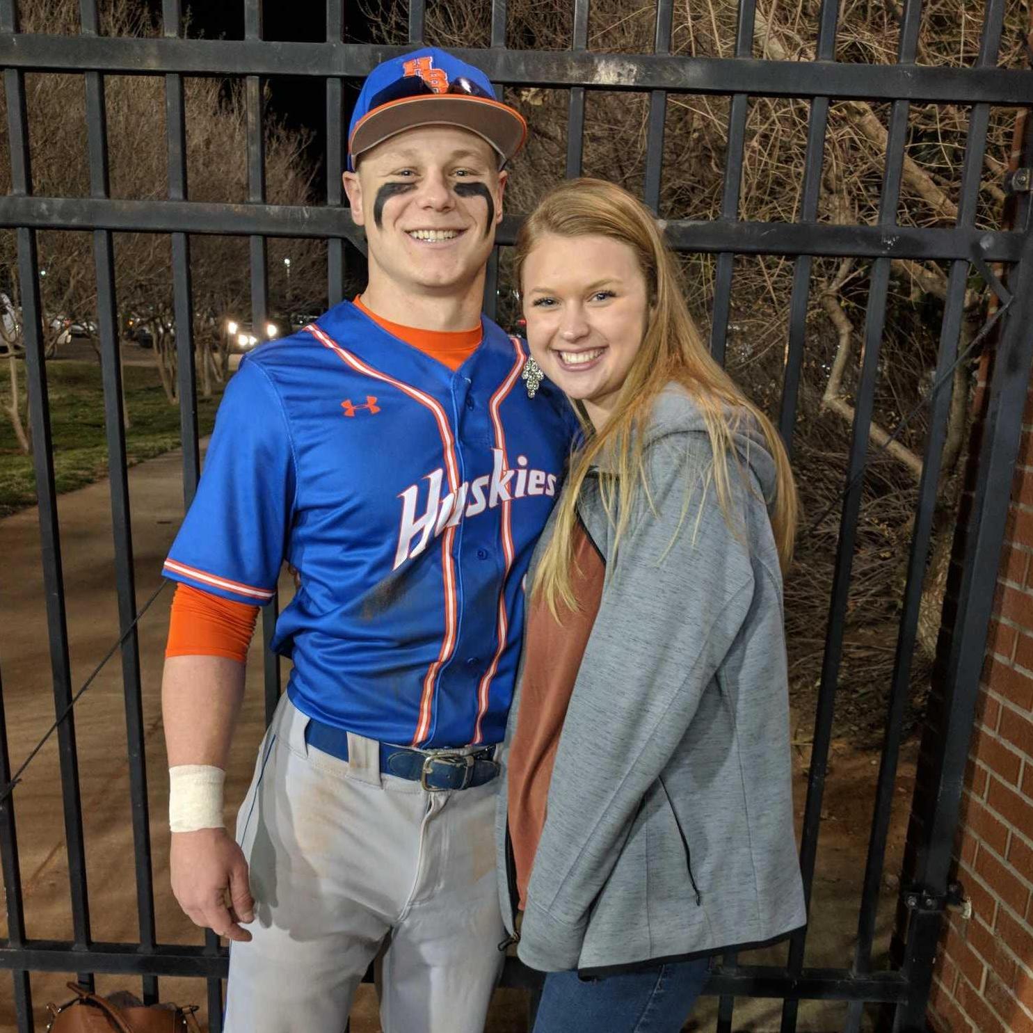 Breigh drove to go watch Matt's first game of the season and to meet his parents for the first time!