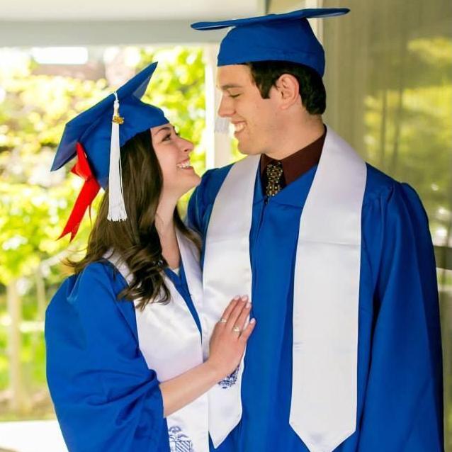 May 2015: Graduation! Our greatest accomplishment yet (at the time).