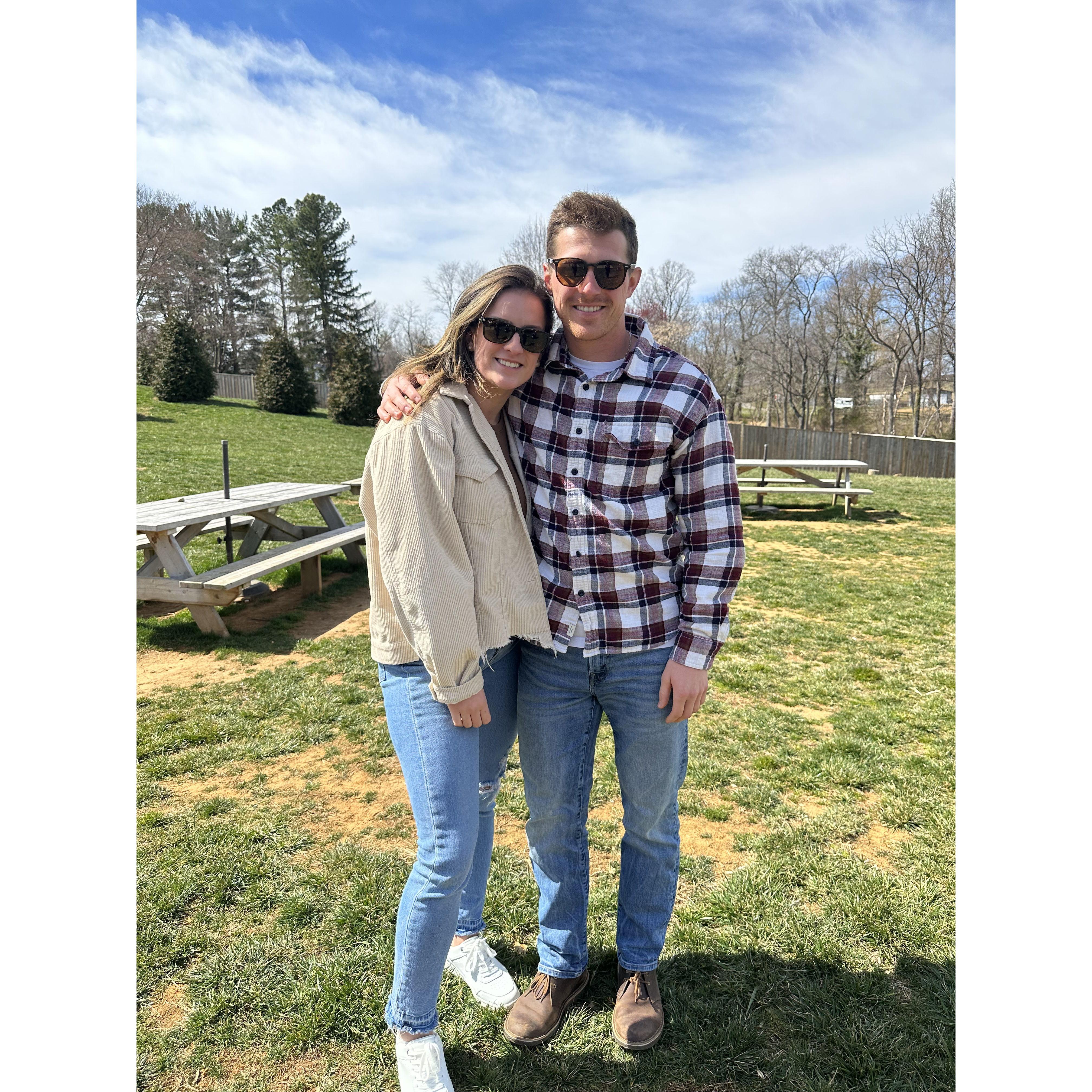 Our first photo together
