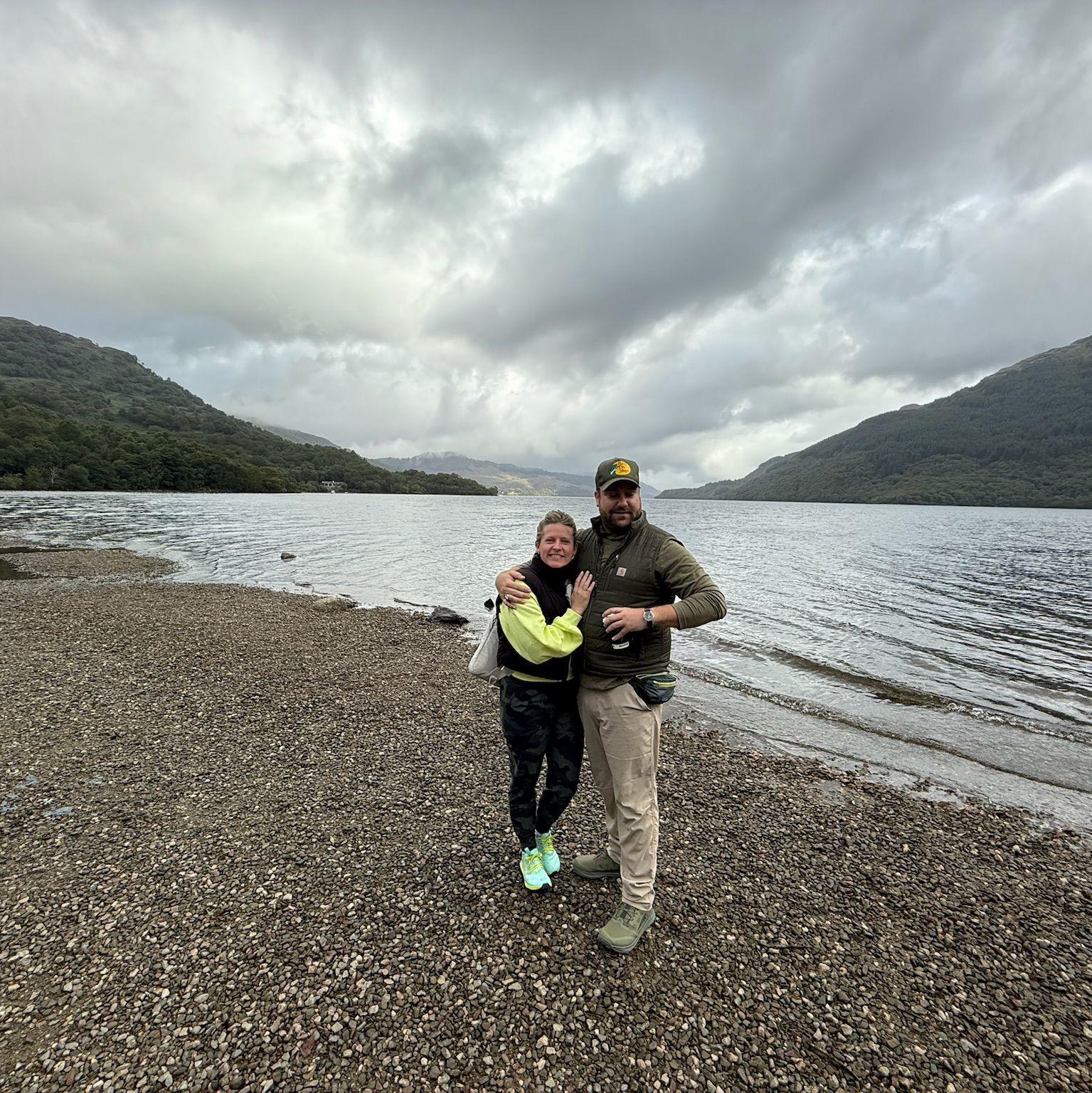 At The "Firkin Point" in Scotland