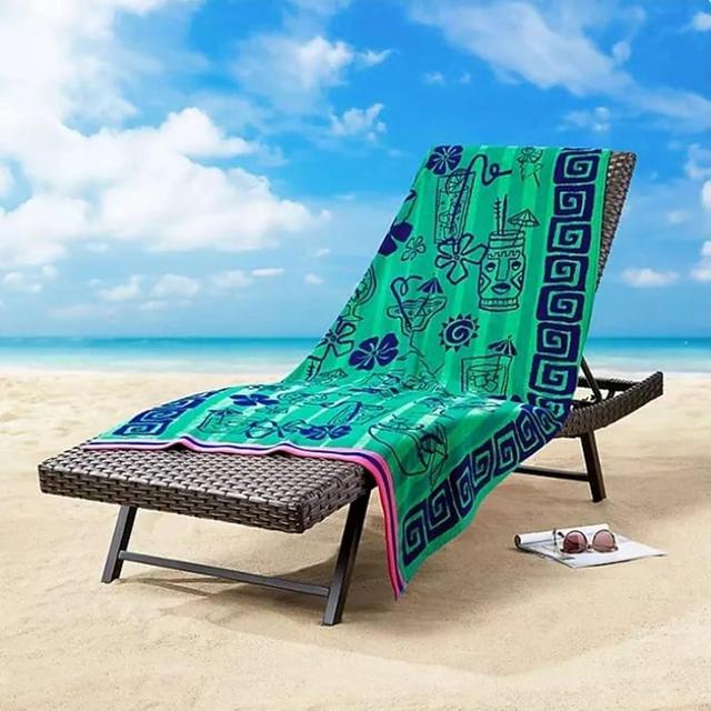 Member's Mark 100% Cotton Oversized Adult Beach Towel 40" x 72" (Tiki Drinks)