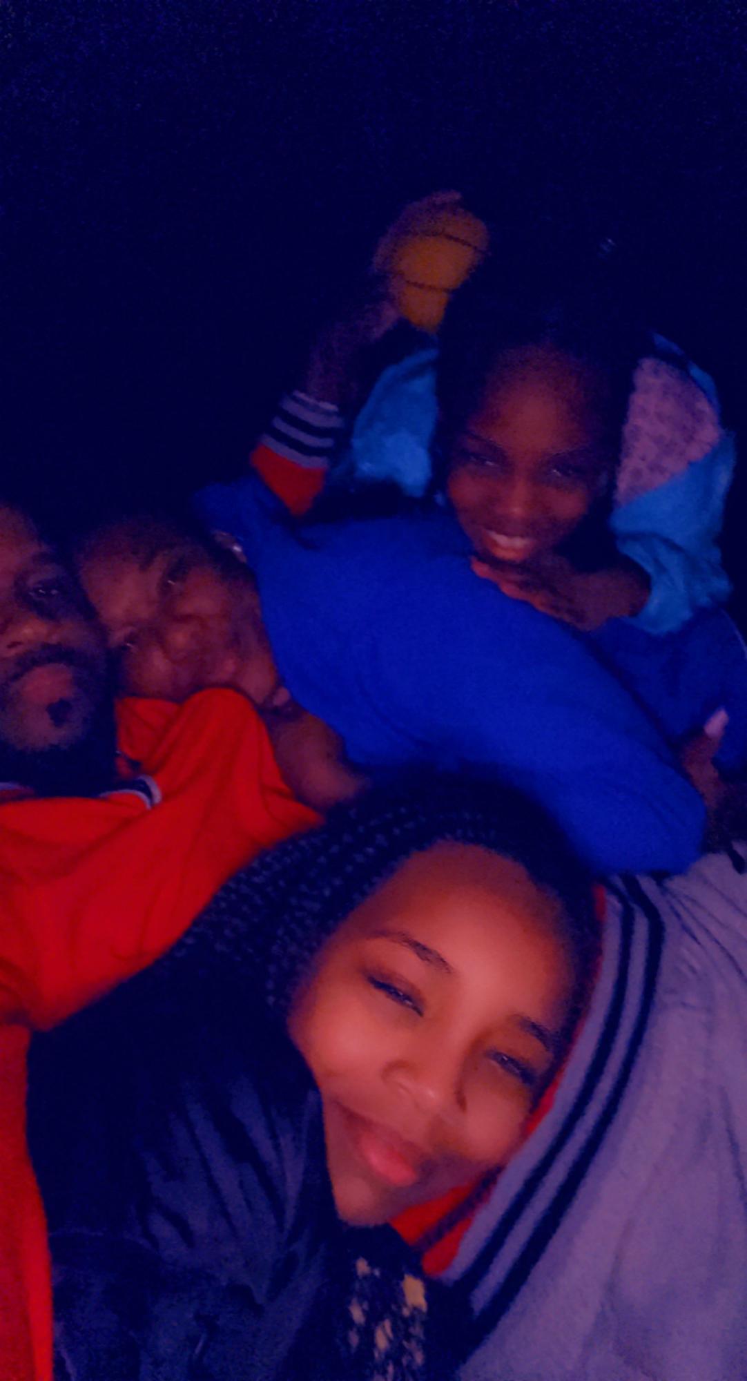 Jason, Raven, Paris and Brit have late night Trampoline fun!