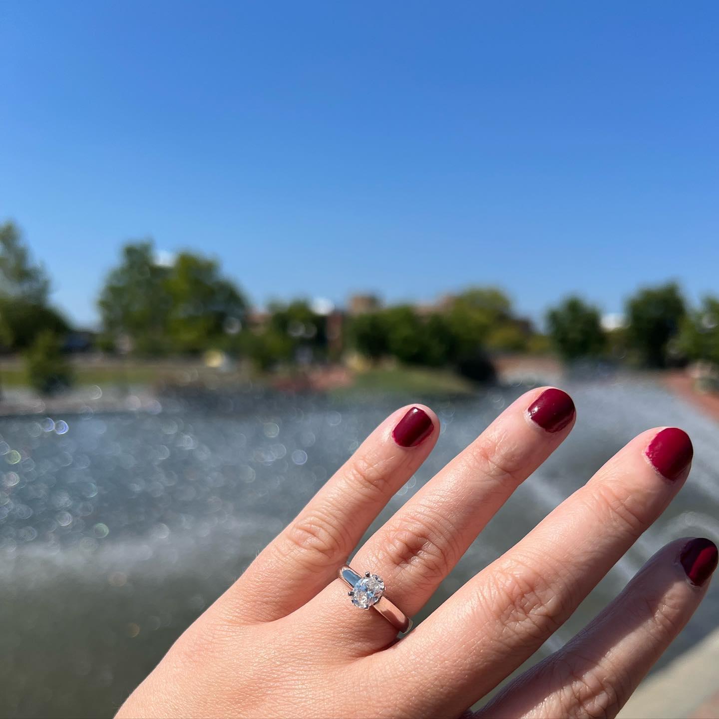 The day after our trip to the beach where Casey proposed.