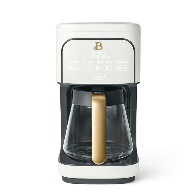 12 Cup Programmable Coffee Maker White Icing by Drew Barrymore