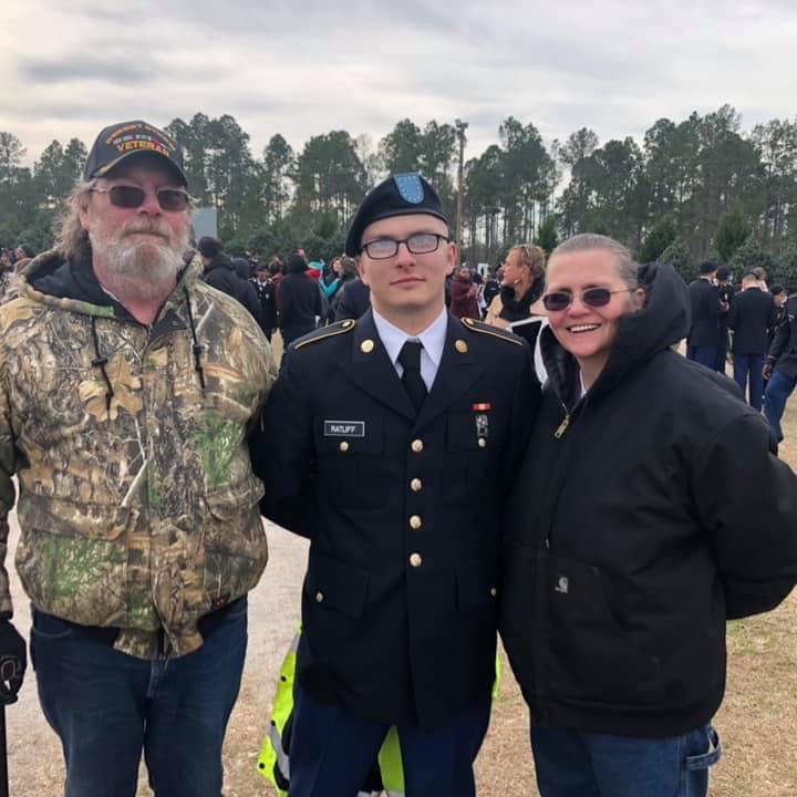 January 17th, 2019- Charlie with his Mother Karalee R. Ratliff and Father Charles (Chuck) L. Ratliff.