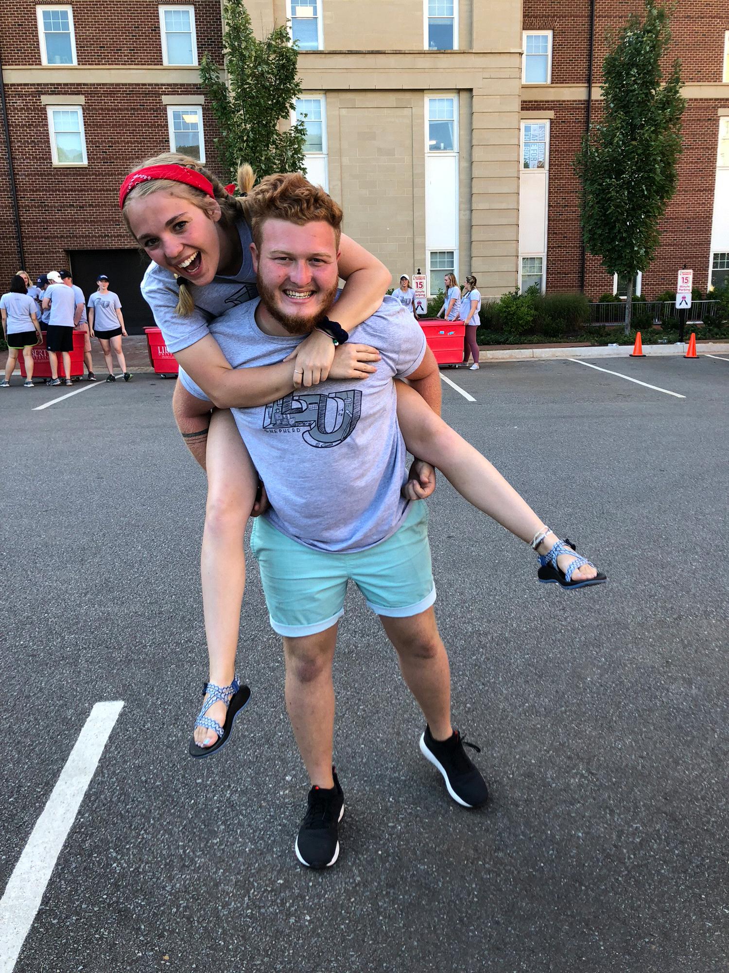 August 23, 2018 -
Serving as Community Group Leaders on the same hall!