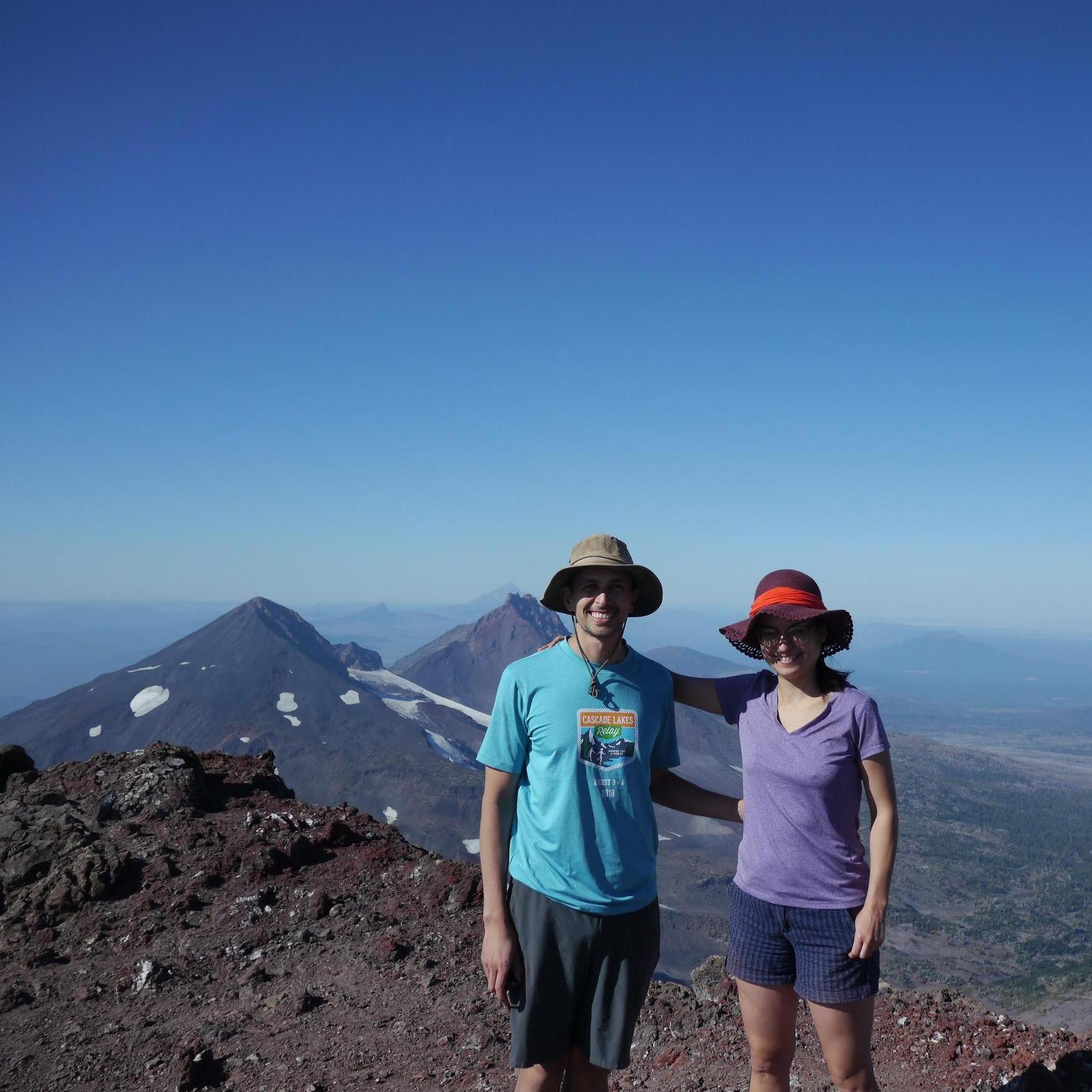 South Sister summit: not the most flattering shot of us, but we had just climbed a mountain!
