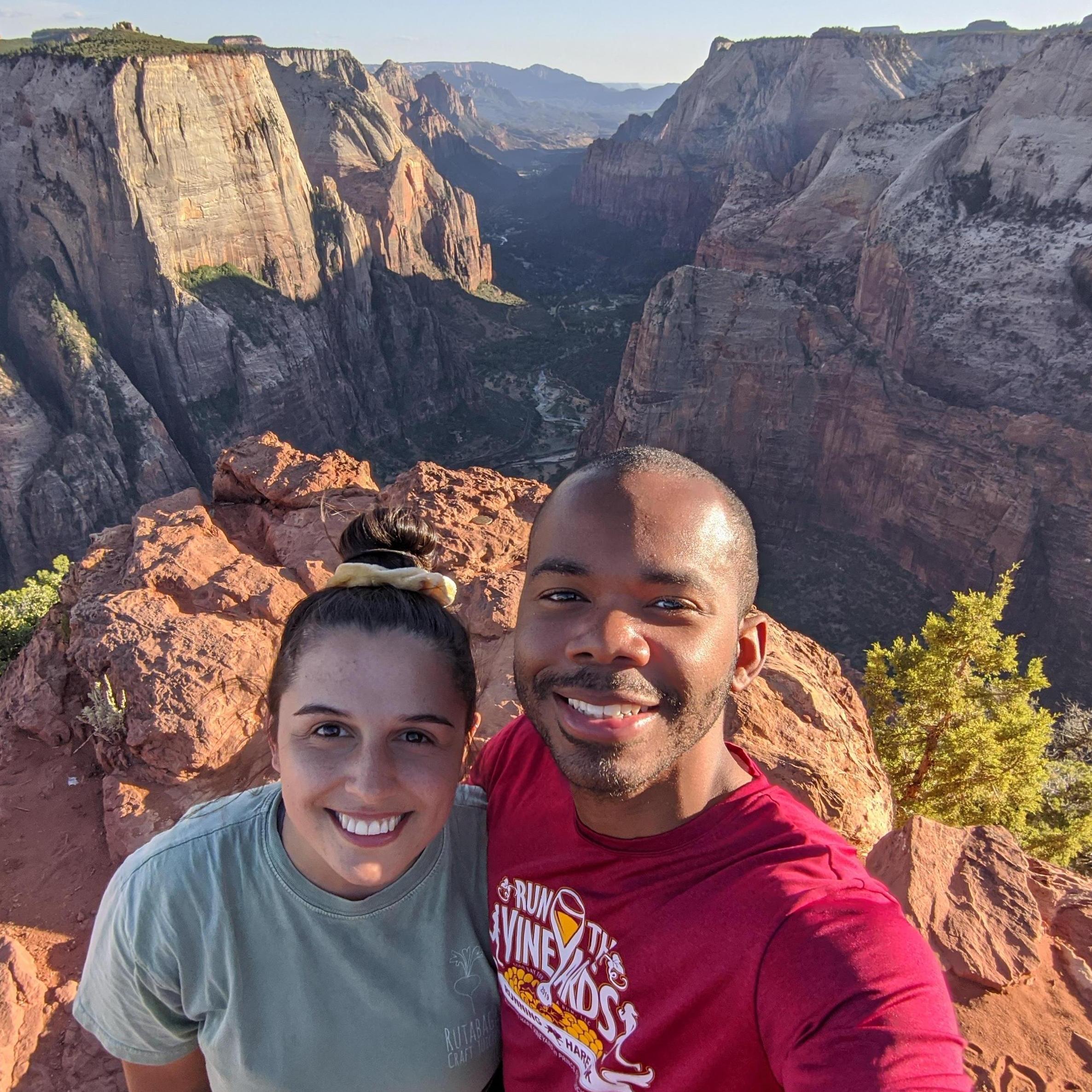 Orrin and Jenna at Mt. Zion National Park in Utah