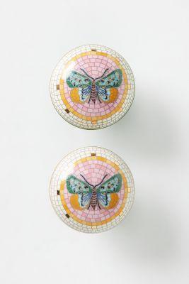 Bistro Garden Tile Knobs, Set of 2