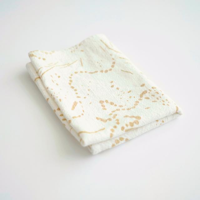 Tea Towel - drape in gold